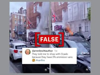 Video of diesel van passed off as zero-emission van on fire in London