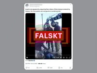 Klipp från kortfilm används för att felaktigt påstå att både Hamas och Israel producerar falska nyheter om en skadad pojke