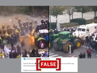 Old video from Belgium shared as footage of recent farmers' protest in France