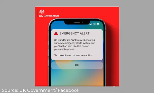 The U.K. emergency alert system cannot activate pathogens in the vaccinated