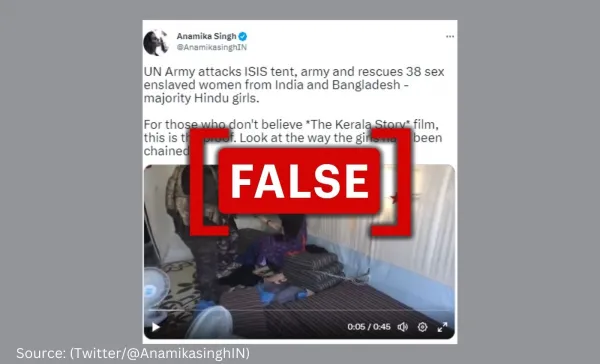 No, this video doesn’t show 'U.N. Army' rescuing 'enslaved' Hindu women from ISIS