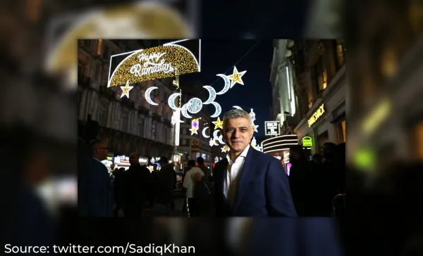 Mayor Sadiq Khan didn't organize Ramadan lights in London, it was privately organized