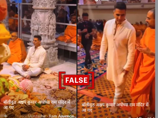 2023 video of actor Akshay Kumar wrongly linked to Ayodhya Ram temple inauguration
