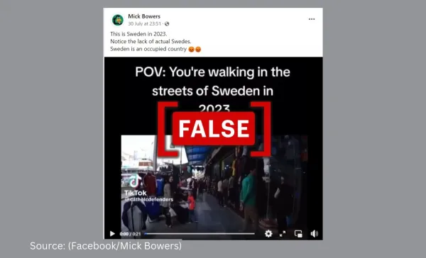Video of Aleppo market in Syria falsely shared as Sweden
