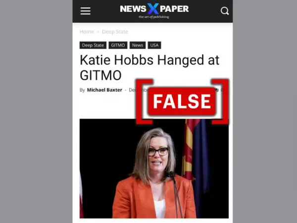 No, Arizona Governor Katie Hobbs was not executed at Guantanamo Bay