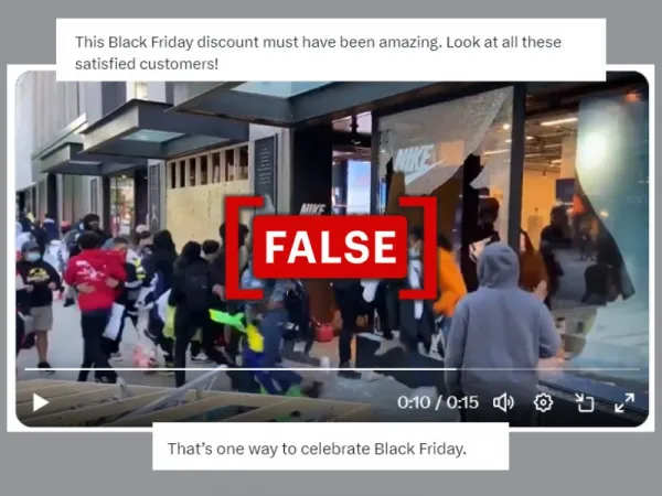 Video of looting during George Floyd protests shared as visuals from Black Friday sales