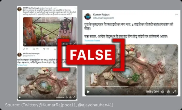 News outlets give communal angle to incident of temple vandalism in Uttar Pradesh