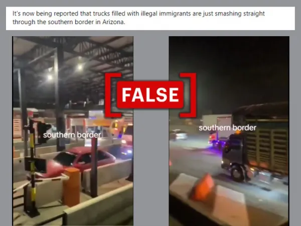 No, video doesn’t show undocumented migrants crossing US-Mexico border