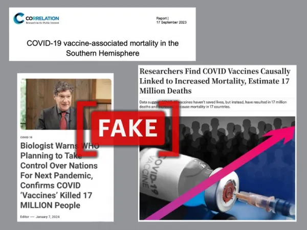 COVID-19 vaccines did not kill 17 million people