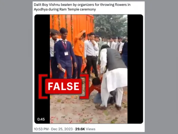 Unrelated video from Haryana shared as Dalit boy beaten up in Ayodhya