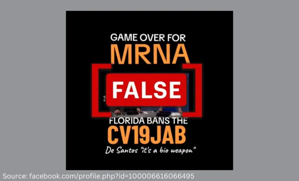 No, Florida government has not banned COVID-19 mRNA vaccines