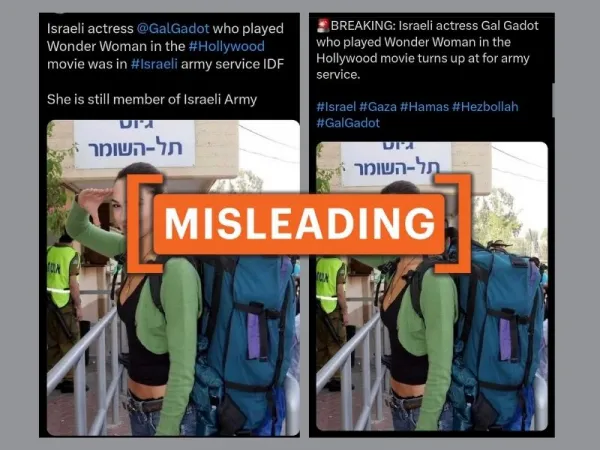 Old photograph of actor Gal Gadot joining IDF resurfaces amid Israel-Gaza conflict