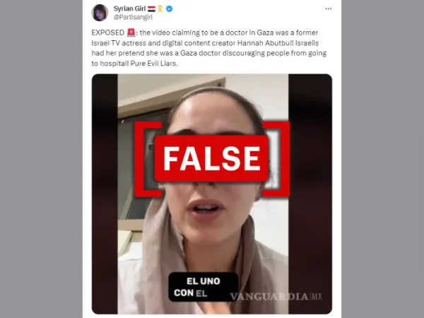 No, this video of an alleged nurse in al-Shifa Hospital is not Israeli influencer Hannah Abutbul
