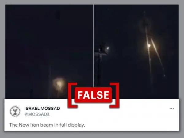 Arma 3 video game clip falsely shared as Israel's Iron Beam in action