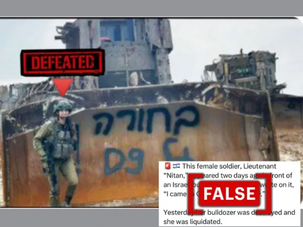 Photo of IDF Major General misidentified as 'bulldozer operator killed by Hamas' in Gaza