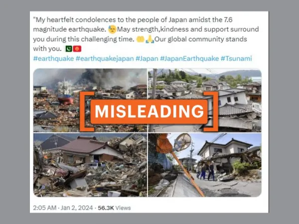 Photos from 2011, 2016 passed off as visuals of recent Japan earthquake