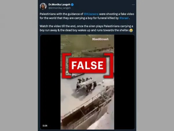 Video does not show Palestinians faking a funeral amid conflict with Israel