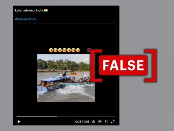 Video of two boats colliding is not from Lakshadweep