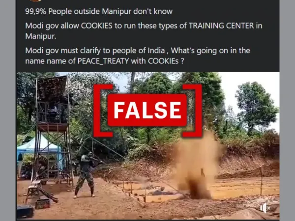 Old video from Indonesia shared as Kukis training in Manipur