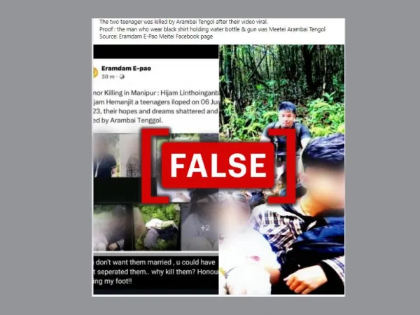 Morphed photo used to spread false claims about Manipur students' death