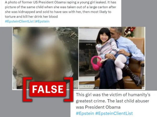 No, these photos don’t show a young girl allegedly 'assaulted and raped' by Barack Obama