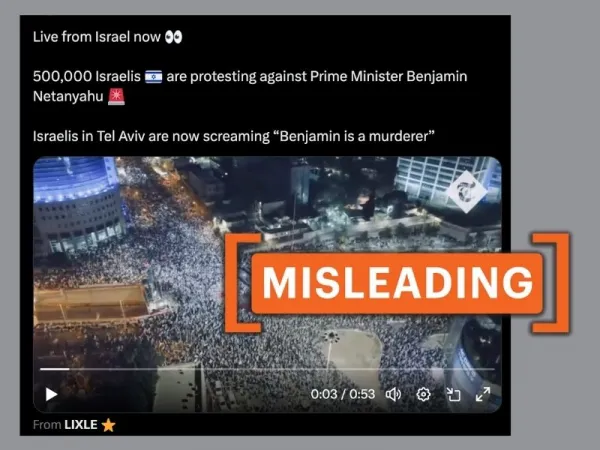 Video of March 2023 protest against Israeli PM Netanyahu shared as recent
