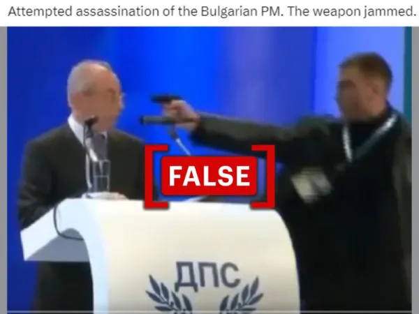 No, video does not show assassination attempt on Bulgarian Prime Minister