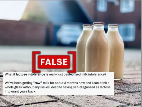 No, raw milk cannot cure lactose intolerance