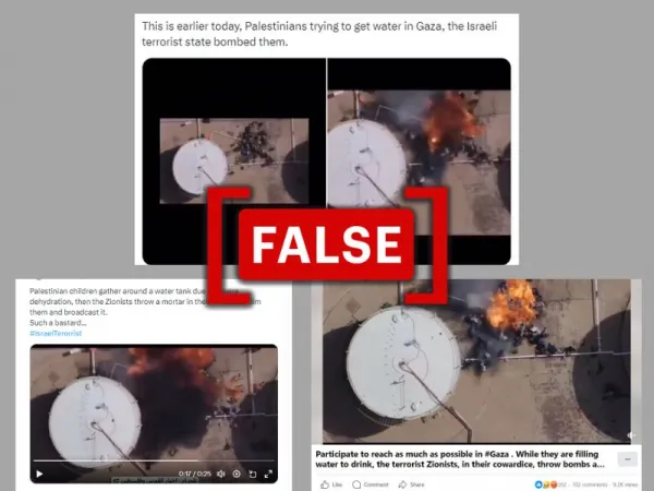 Video of Sudanese army bombing fuel tanker falsely claimed to be from Gaza