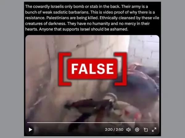 Old, unrelated video shared as Israelis killing Palestinians