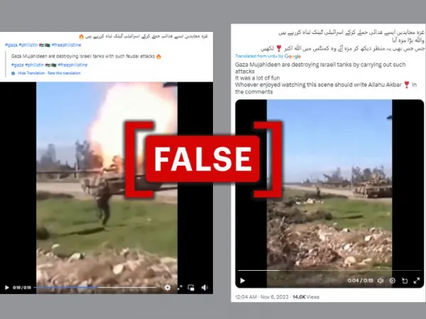 2013 video from Syria shared as Hamas attacking Israeli tanks
