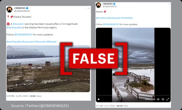 Old videos from Greenland and Florida claimed to be from Alaska amid Tsunami warnings