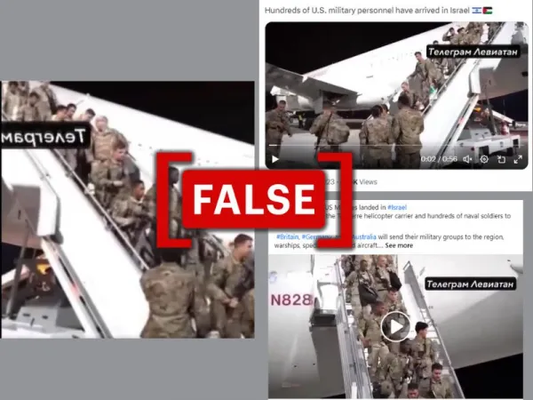 2022 video from Romania shared as U.S. soldiers arriving in Israel amid war with Hamas