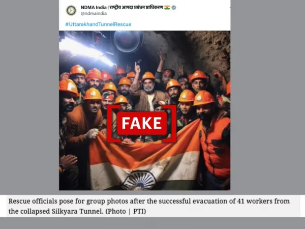 News outlets publish AI-generated image of rescue officials at Uttarakhand tunnel collapse site