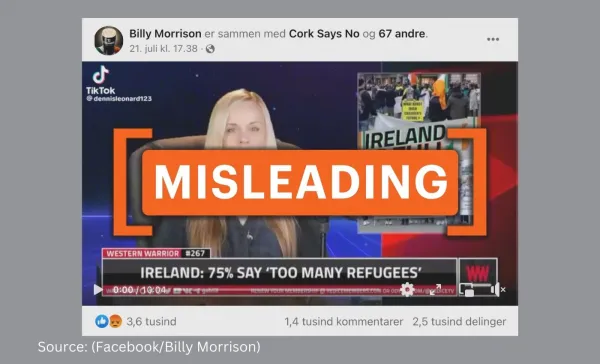 Video makes misleading claims about African and Middle Eastern migration and crime in Ireland