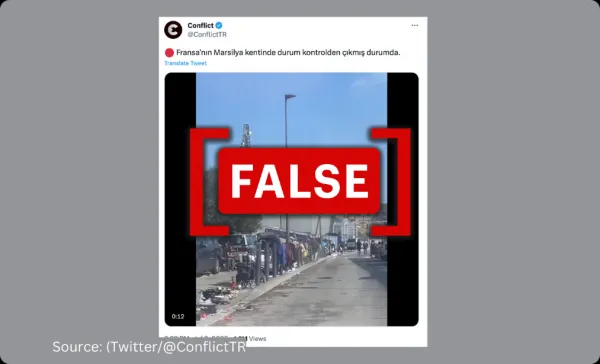 No, this video does not show the protests in Marseille, France