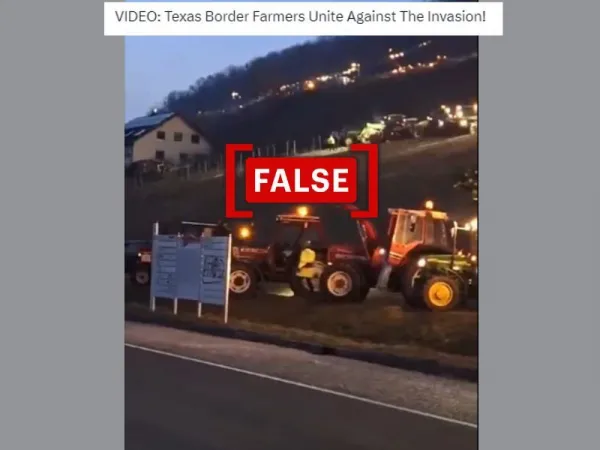 No, video does not show farmers protesting in Texas amid border standoff